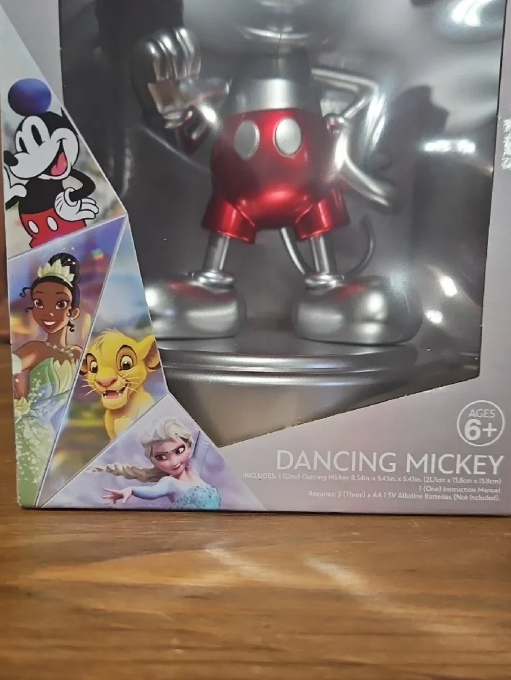 Disney Silver & Red Dancing Mickey Figurine